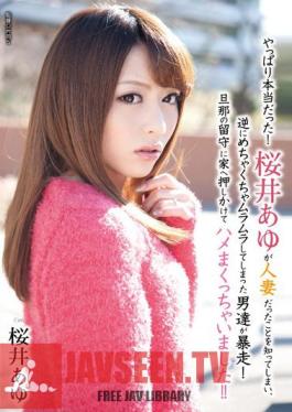 English Sub HAVD-881 It Was True After All! It Would Know That Sakurai Ayu Was A Married Woman, Men Who've Fucked Horny To Reverse Runaway! I Would Roll Up Saddle By Rushed To The House In Absence Of Her Husband! Sakurai Ayu